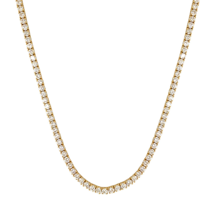 14kt Yellow Gold Lab Diamond Tennis Necklace