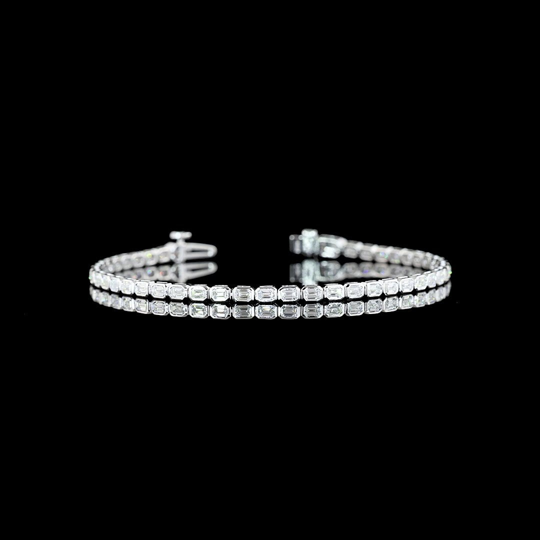 14kt White Gold Lab Diamond Tennis Bracelet