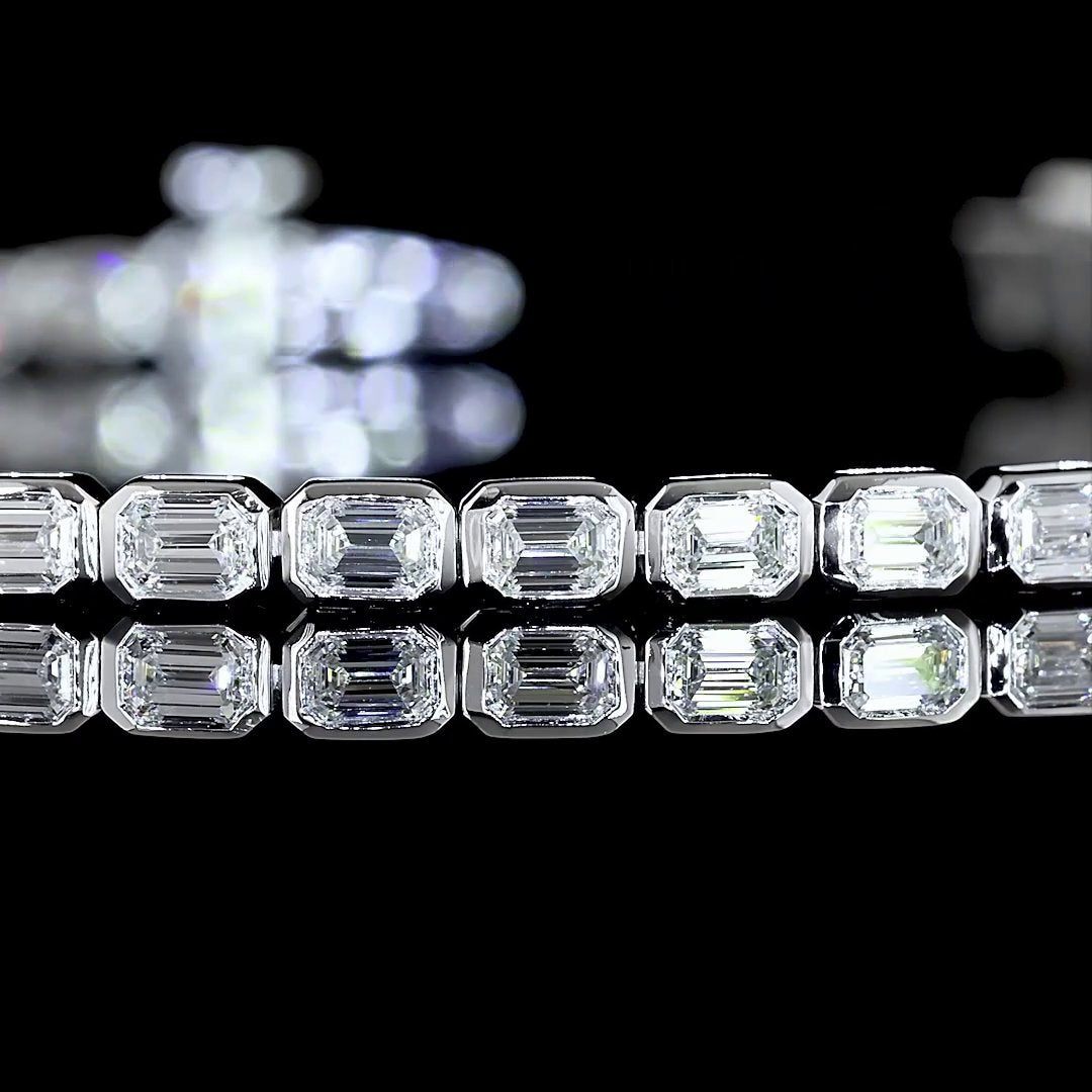 14kt White Gold Lab Diamond Tennis Bracelet