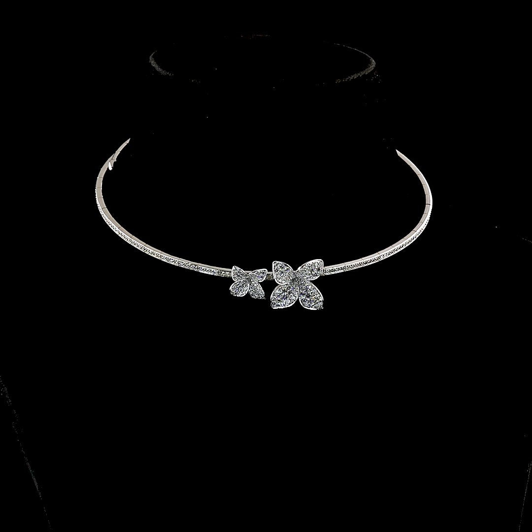 14kt White Gold Lab Diamond Necklace