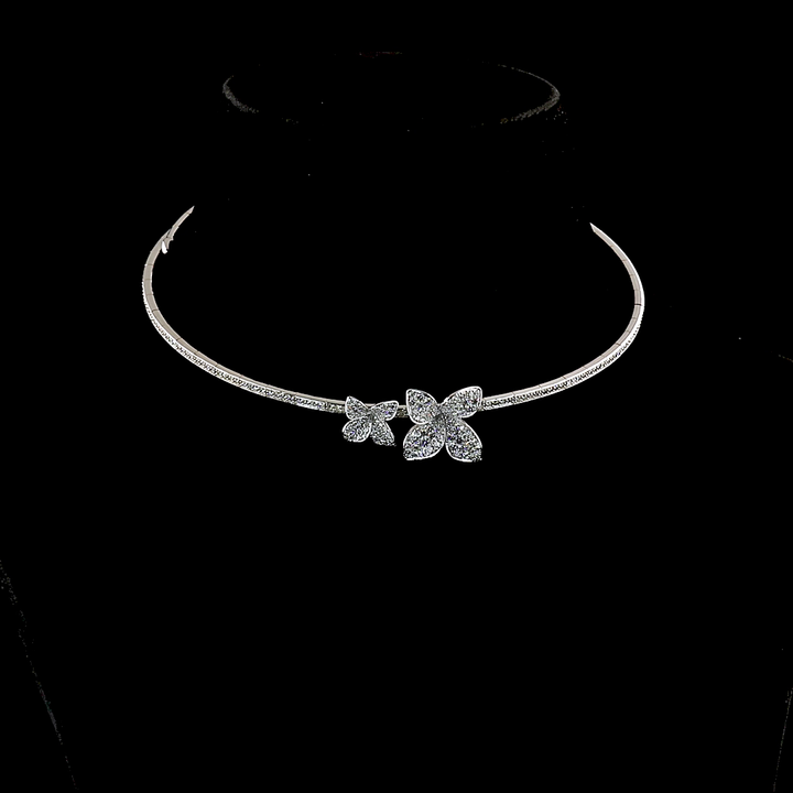 14kt White Gold Lab Diamond Necklace