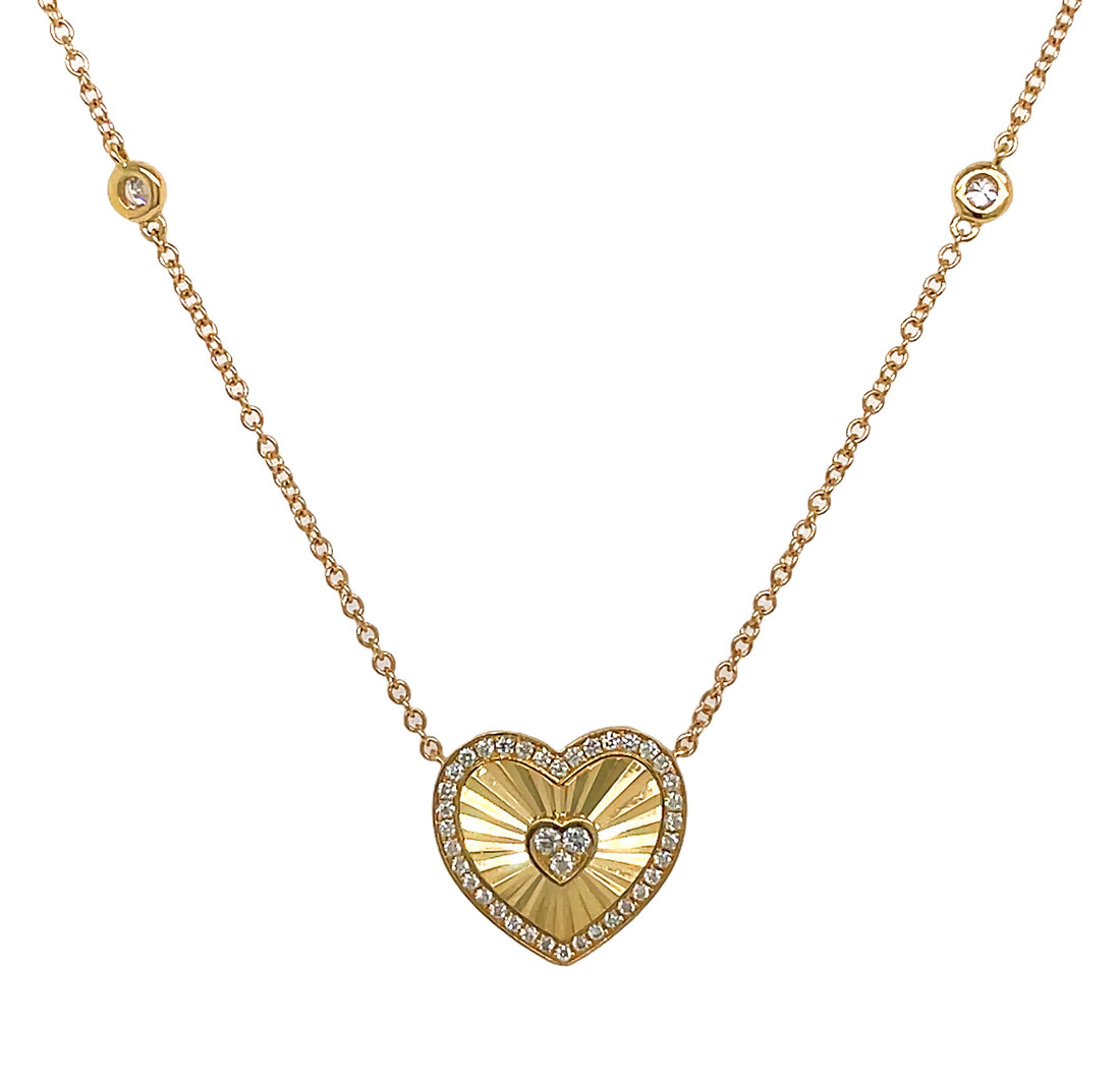 18kt Yellow Gold Diamond Pendant