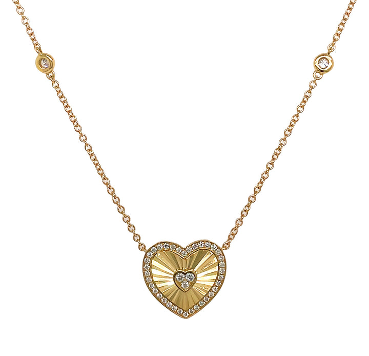 18kt Yellow Gold Diamond Pendant