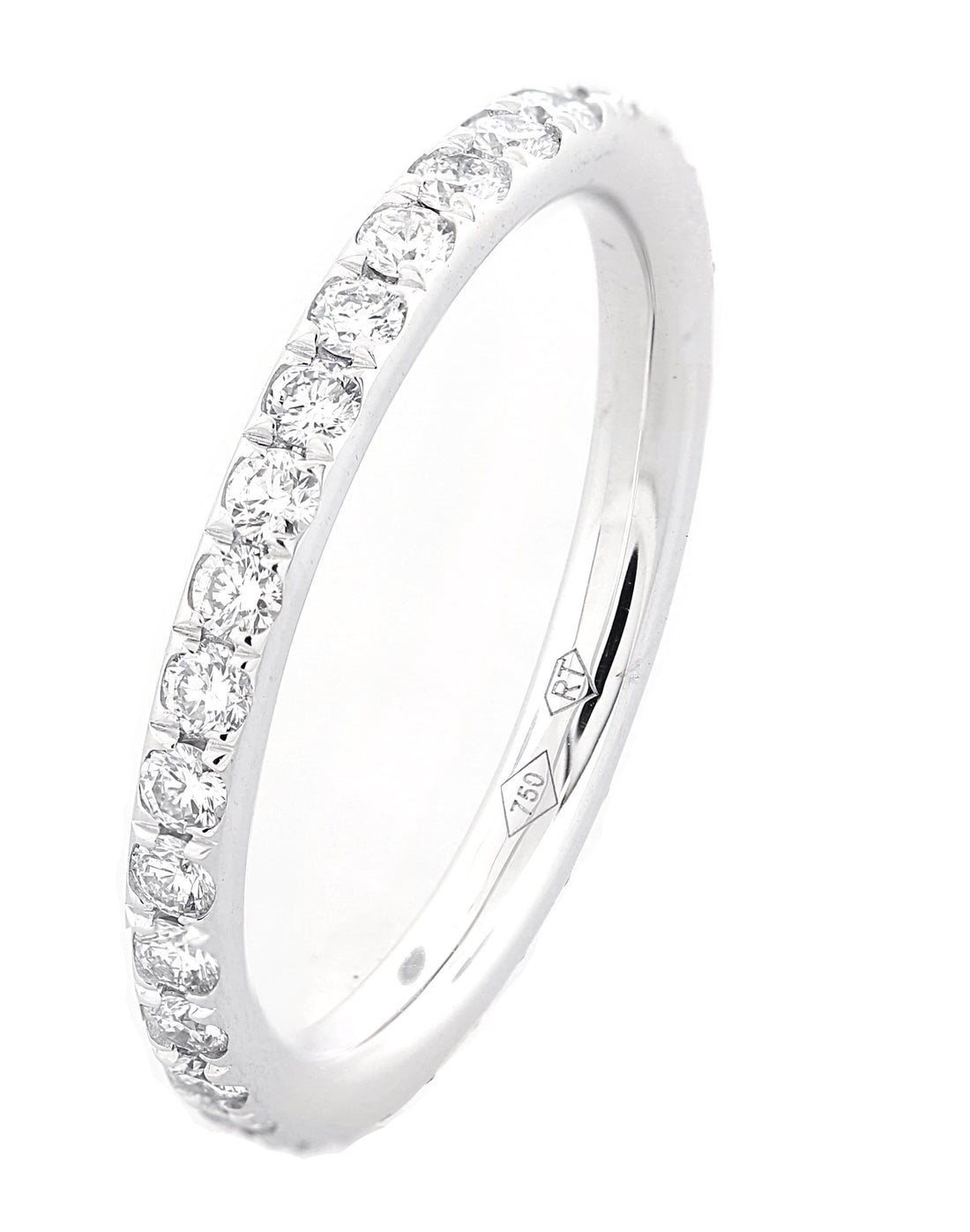 18kt White Gold Diamond Eternity Band