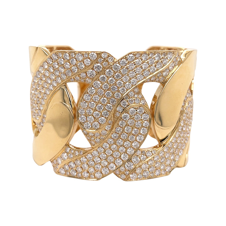 18kt Yellow Gold Diamond Bangle