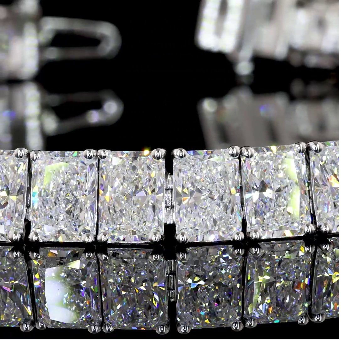 14kt White Gold Lab Diamond Tennis Bracelet