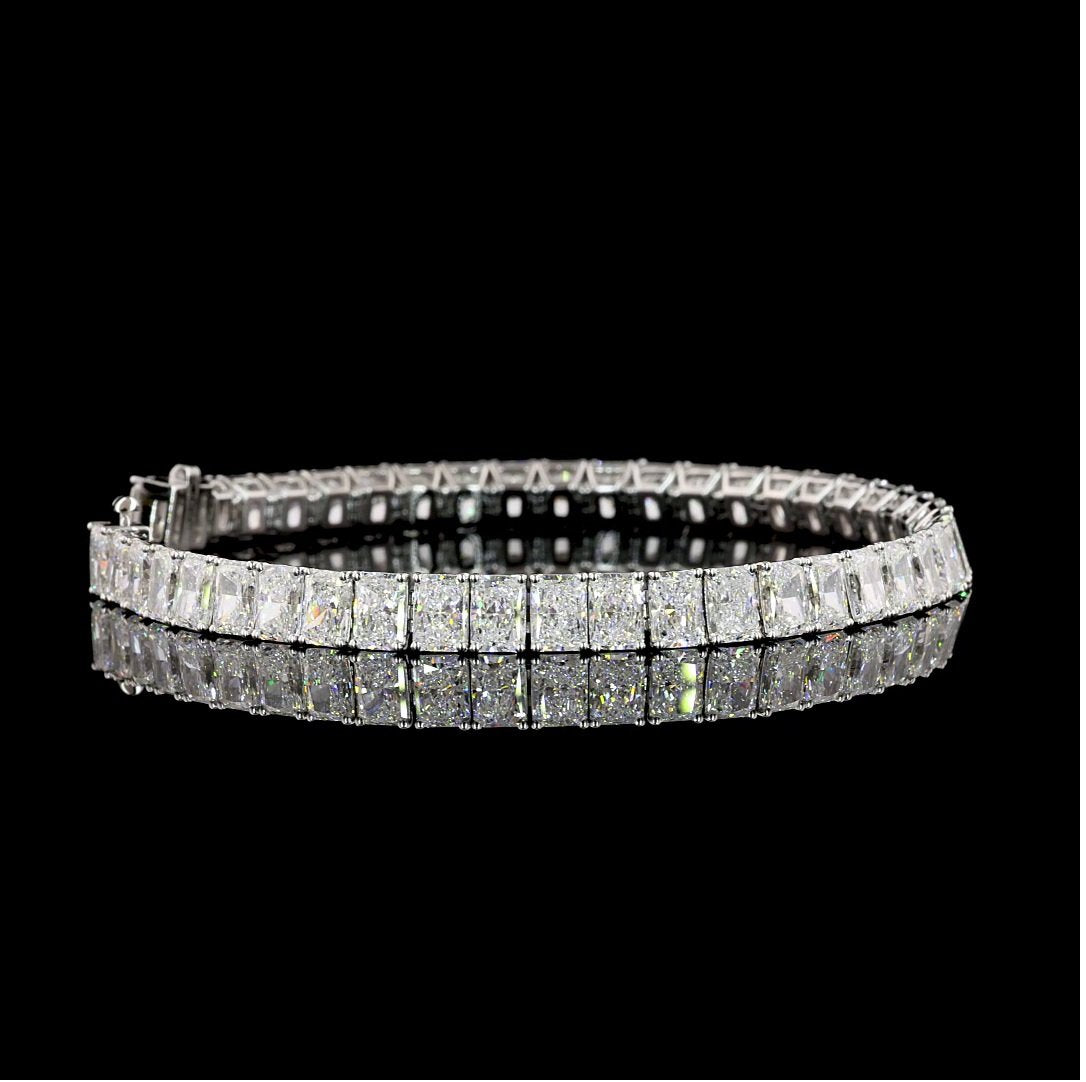 14kt White Gold Lab Diamond Tennis Bracelet