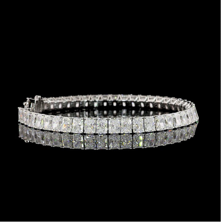 14kt White Gold Lab Diamond Tennis Bracelet