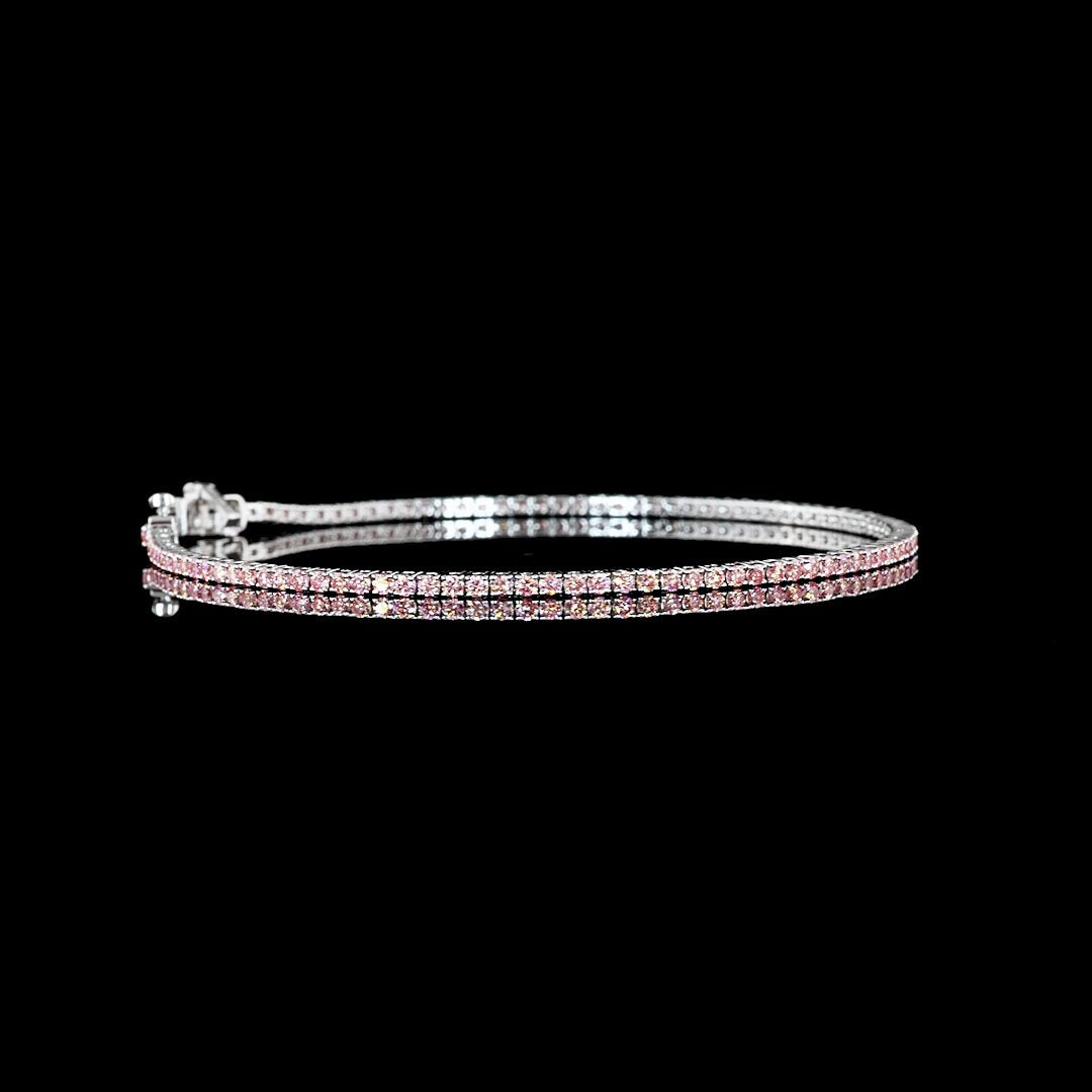 14kt White Gold Lab Diamond Tennis Bracelet