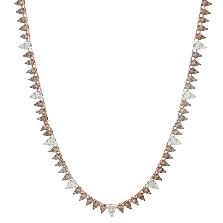 18kt Rose Gold Diamond Necklace