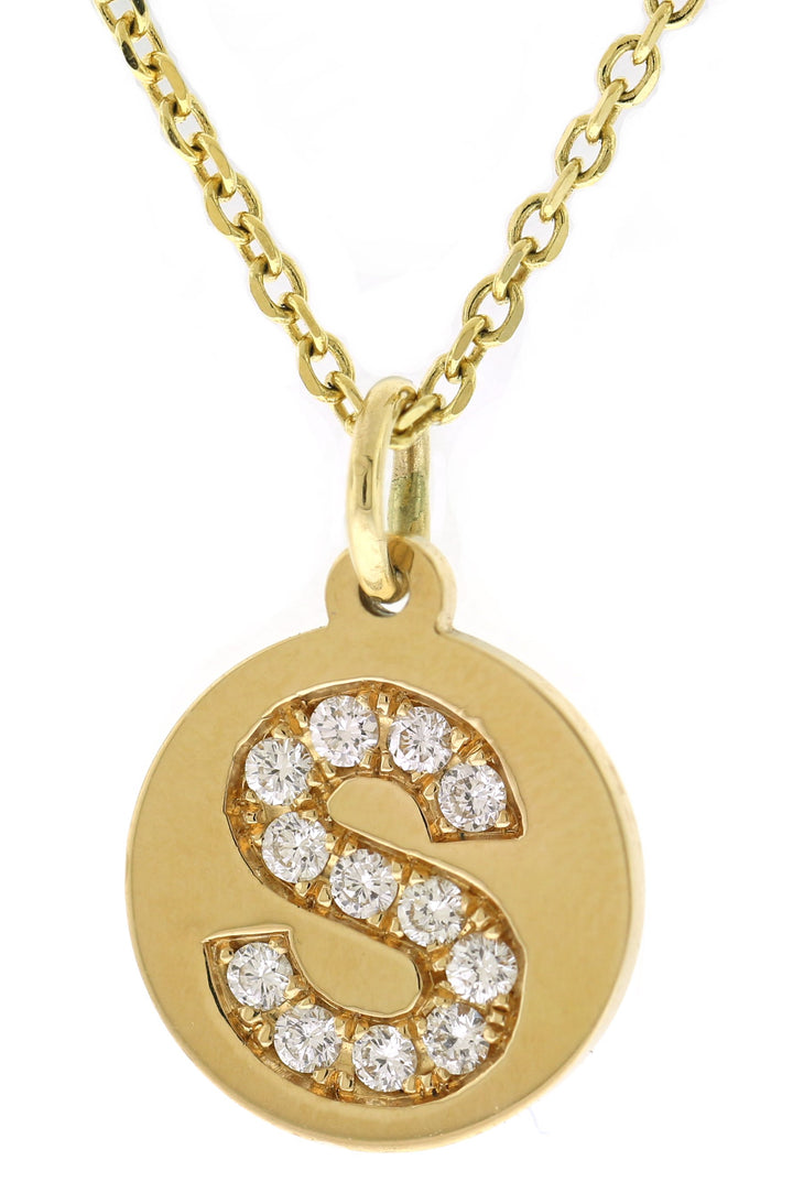 14kt Yellow Gold Diamond Pendant