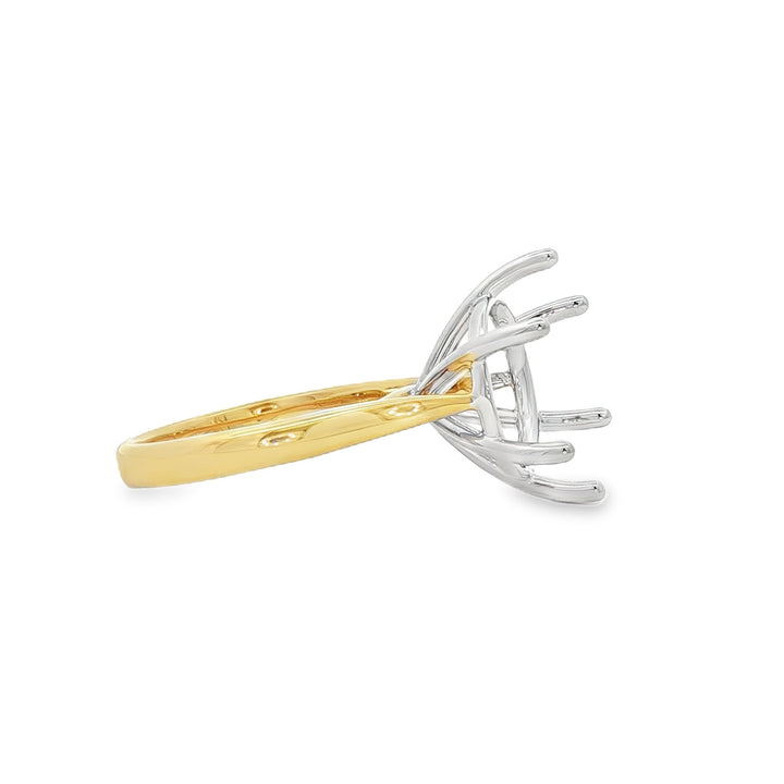 14kt Yellow And White Gold Semi-Mount