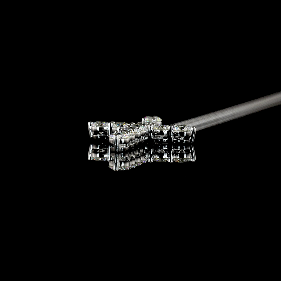 14kt White Gold Lab Diamond Pendant
