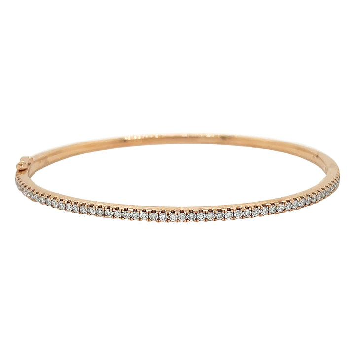 18Kt Rose Gold Diamond Bangle
