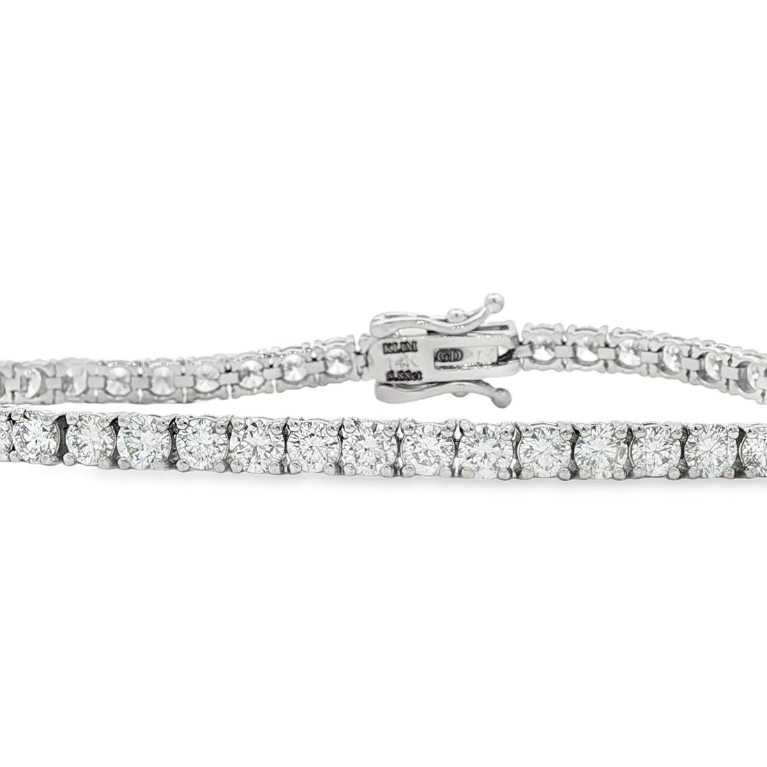 14kt White Gold Lab Diamond Tennis Bracelet