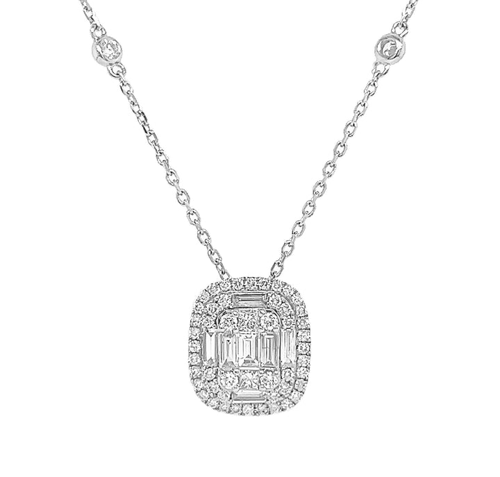 18kt White Gold Diamond Pendant