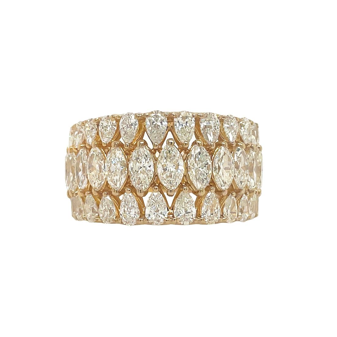 18kt Yellow Gold Diamond Band
