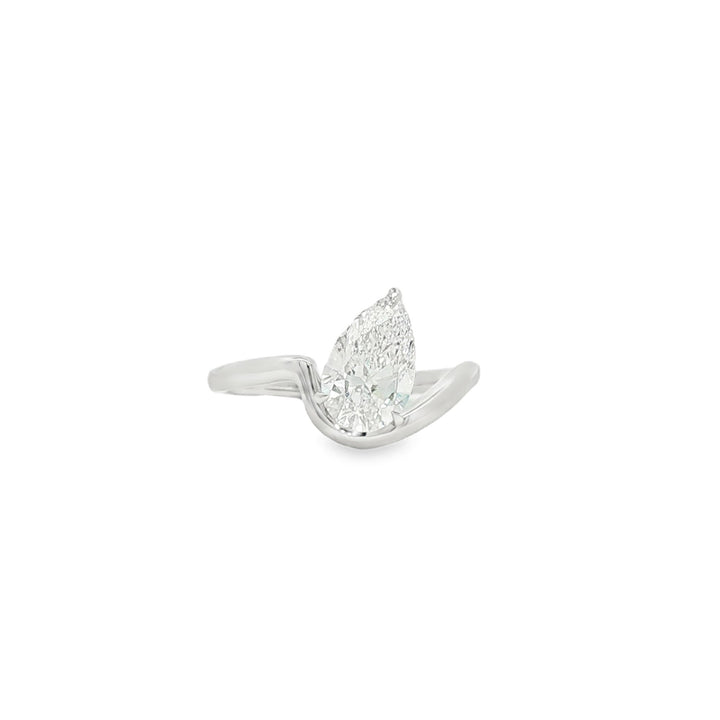 14kt White Gold Lab Diamond Ring
