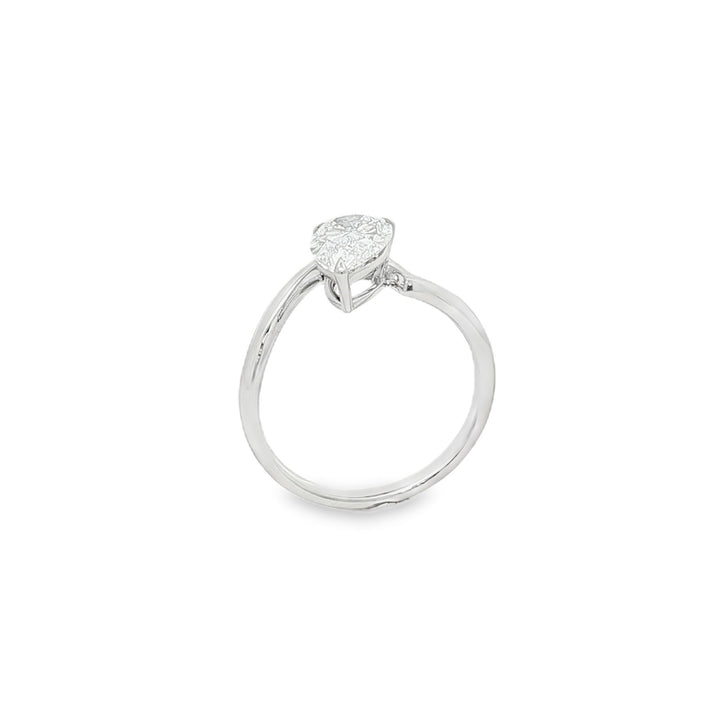 14kt White Gold Lab Diamond Ring
