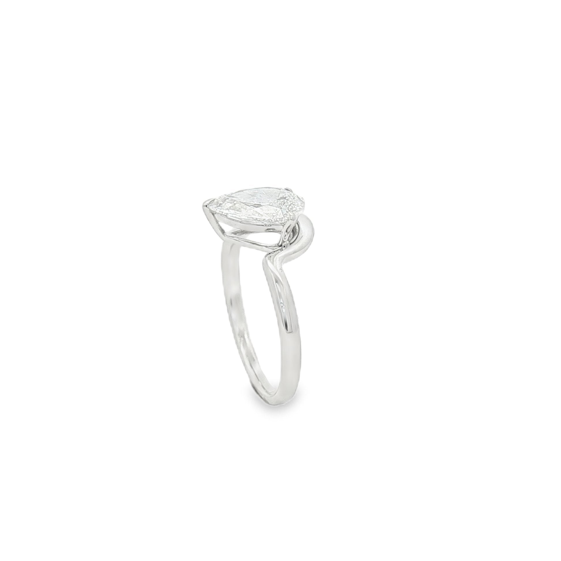 14kt White Gold Lab Diamond Ring