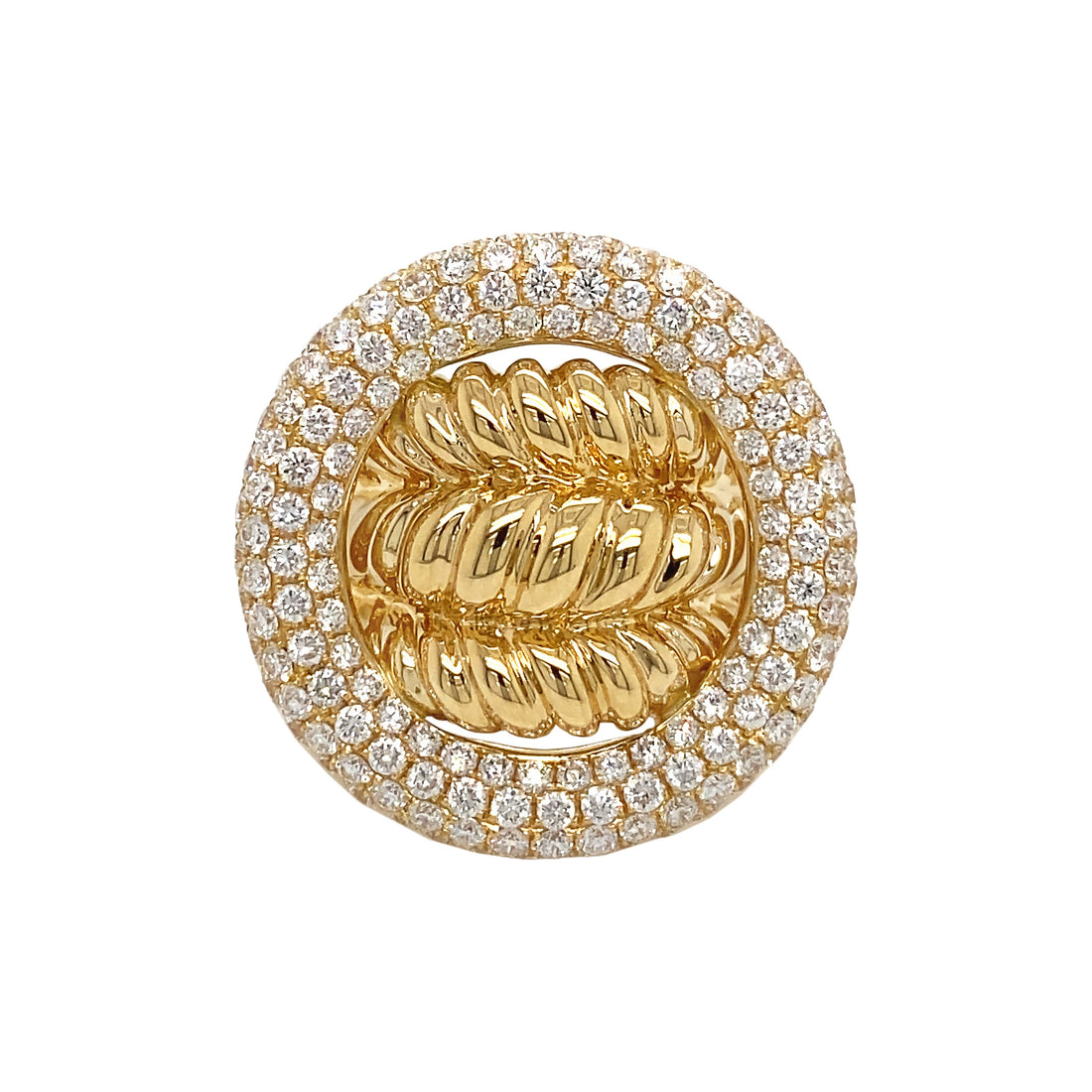 18kt Yellow Gold Diamond Ring