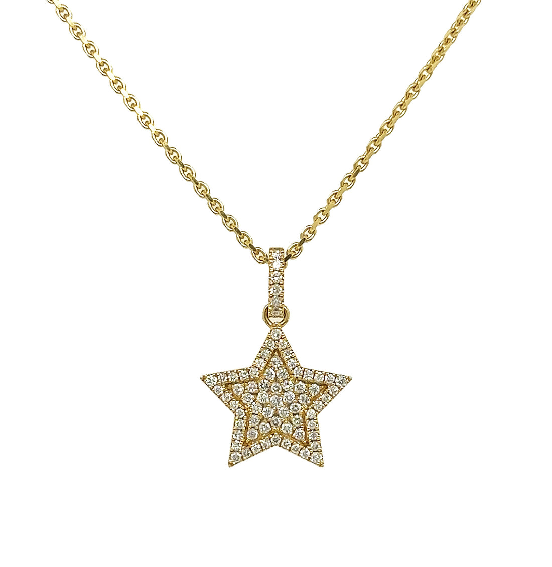 18kt Yellow Gold Diamond Pendant