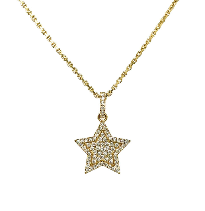 18kt Yellow Gold Diamond Pendant
