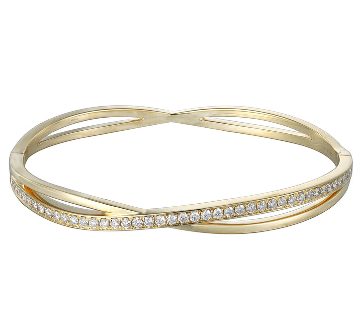 18kt Yellow Gold Diamond Bangle
