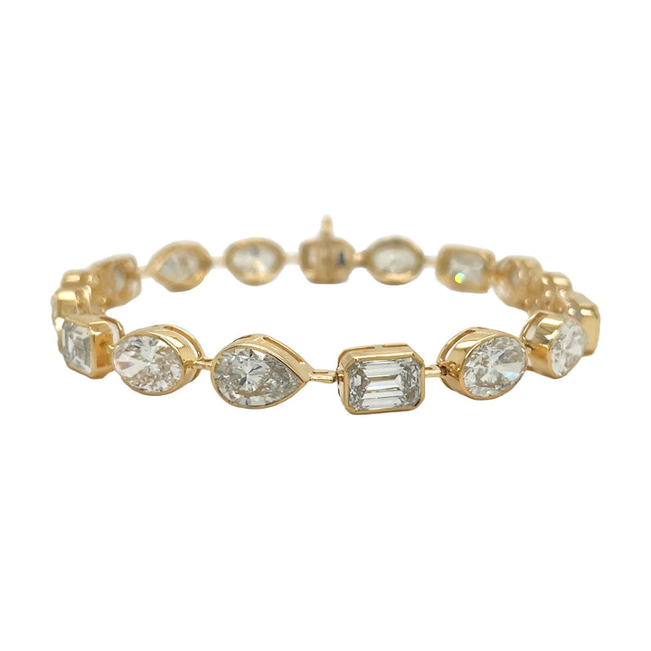 14kt Yellow Gold Lab Diamond Tennis Bracelet