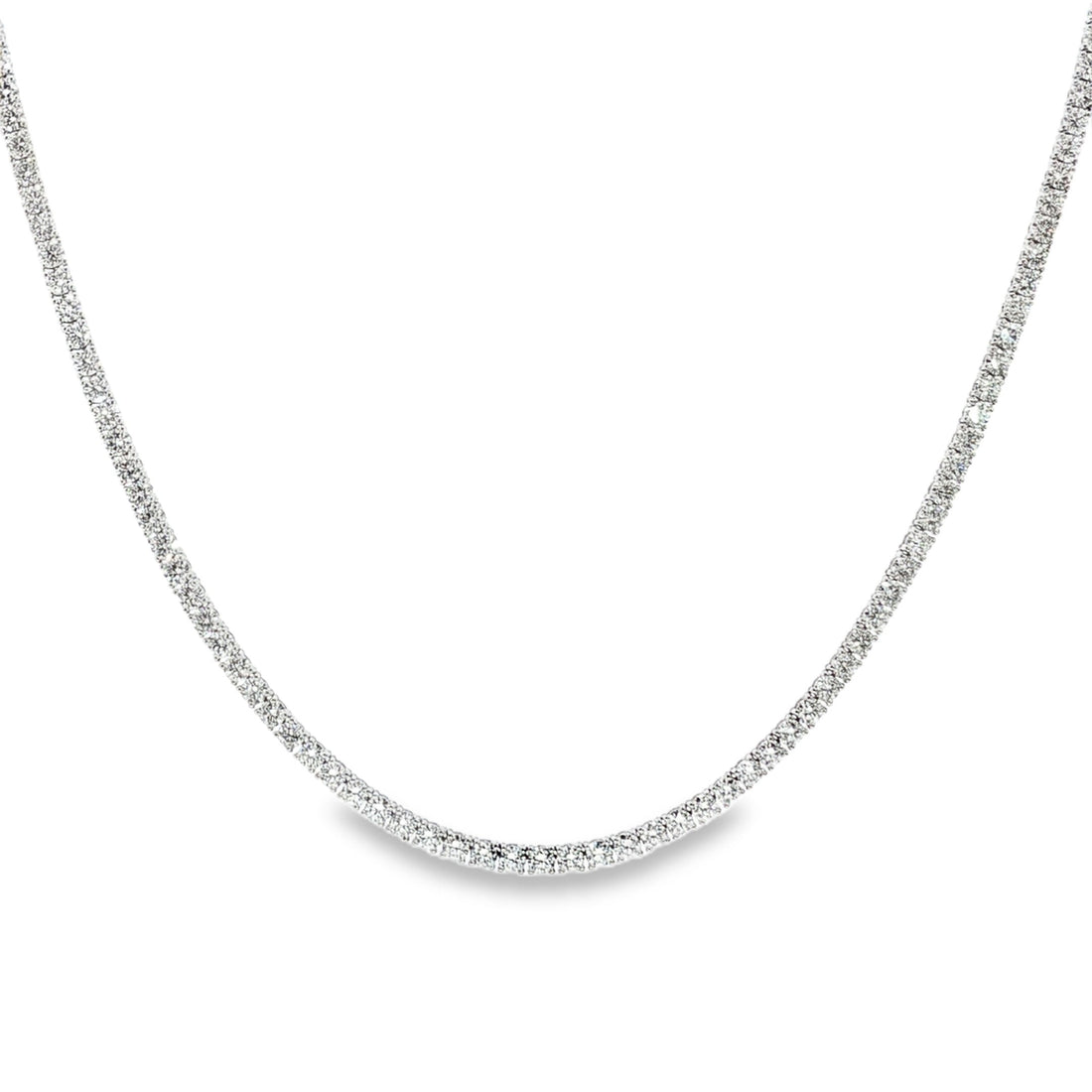 14kt White Gold Lab Diamond Tennis Necklace