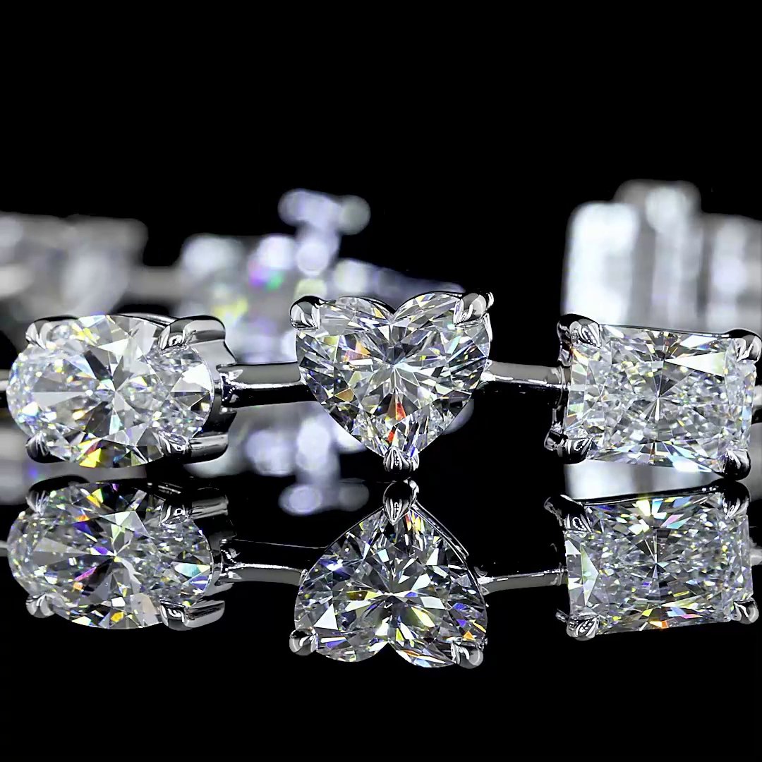 14kt White Gold Lab Diamond Bracelet