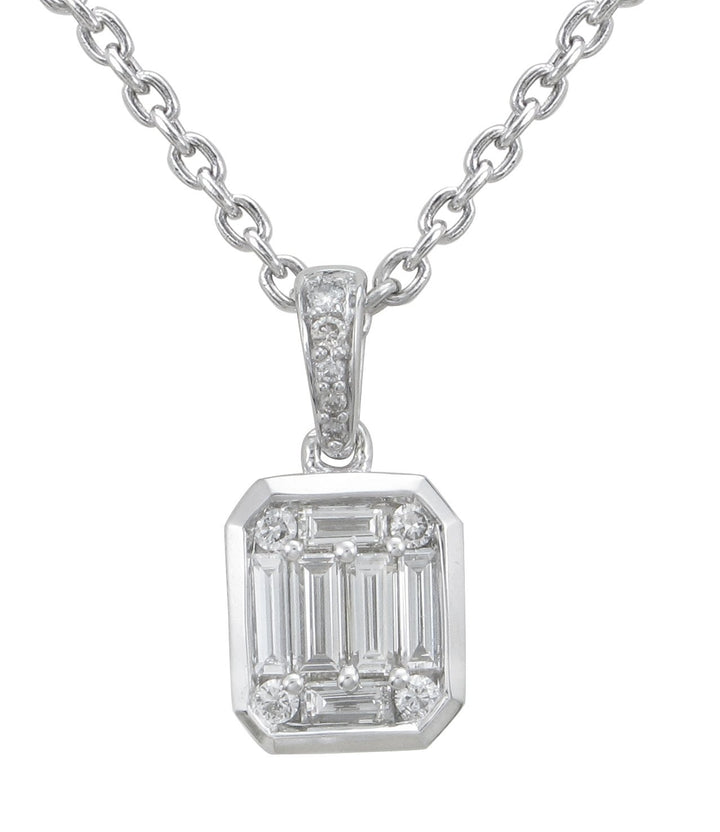 18kt White Gold Diamond Pendant