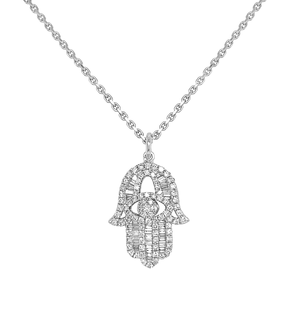 18kt White Gold Diamond Pendant