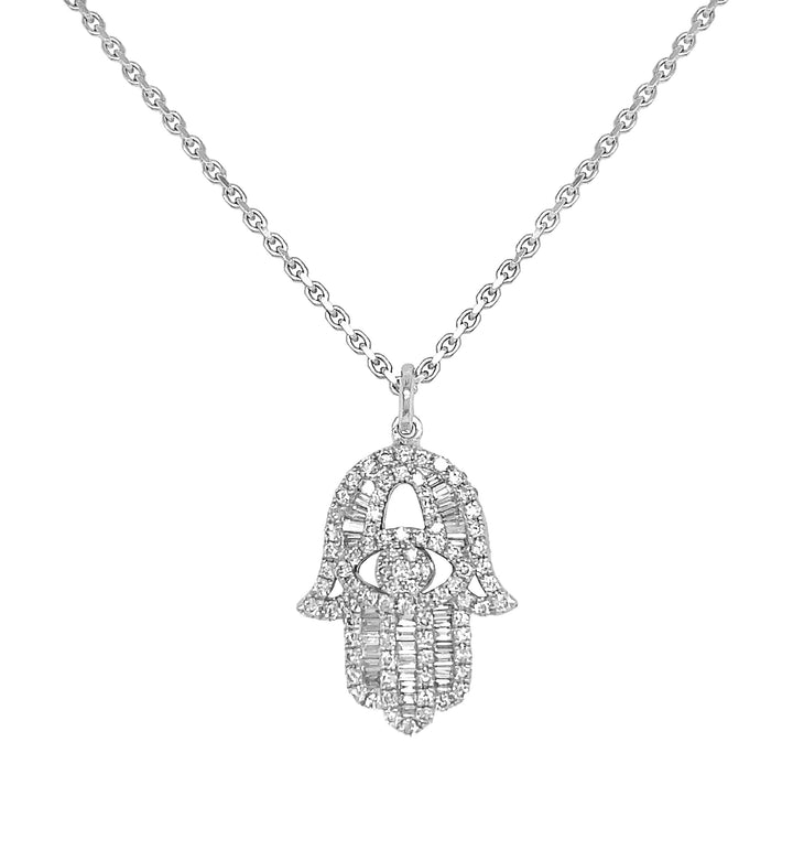 18kt White Gold Diamond Pendant