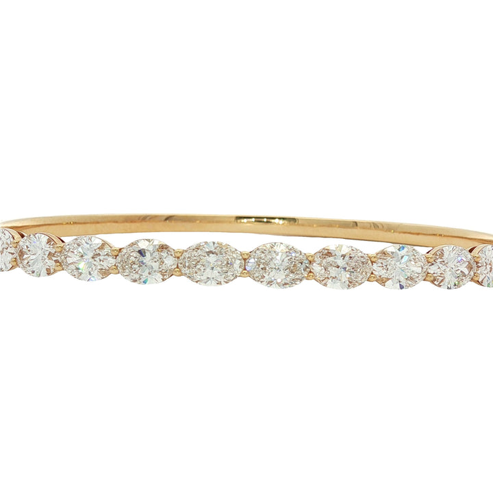 14kt Yellow Gold Lab Diamond Bangle