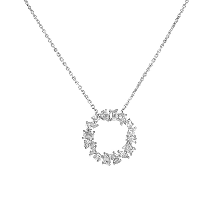 18kt White Gold Diamond Pendant