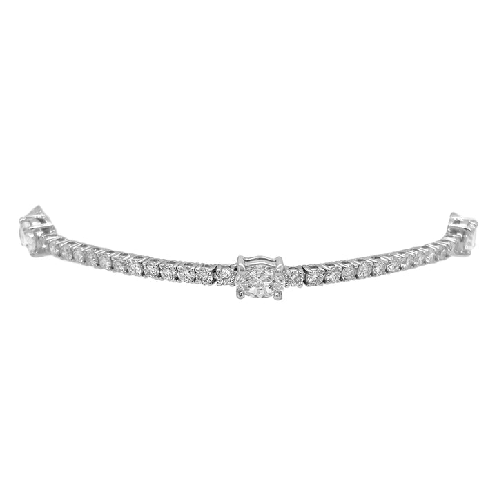 18kt White Gold Diamond Tennis Bracelet