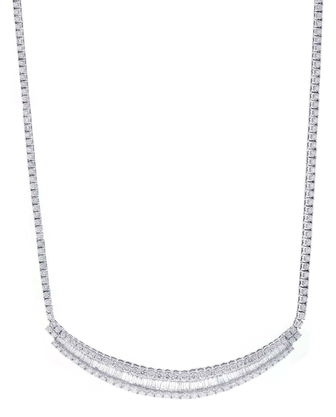 18kt White Gold  Diamond Necklace