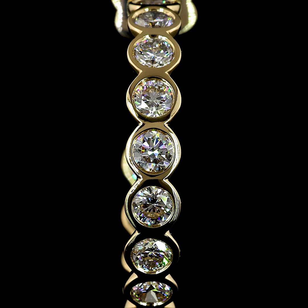14kt Yellow Gold Lab Diamond Hoops