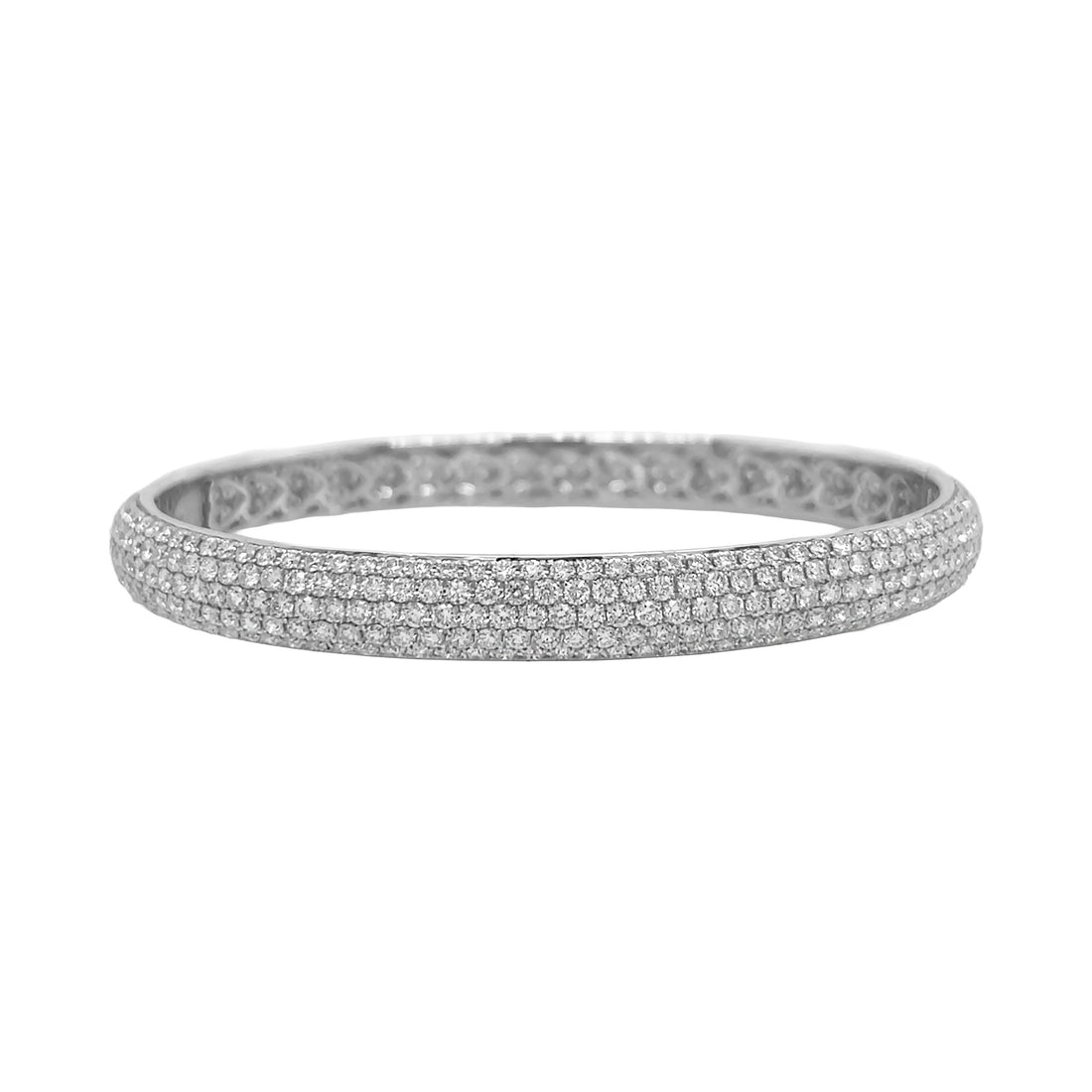 18kt White Gold Diamond Bangle