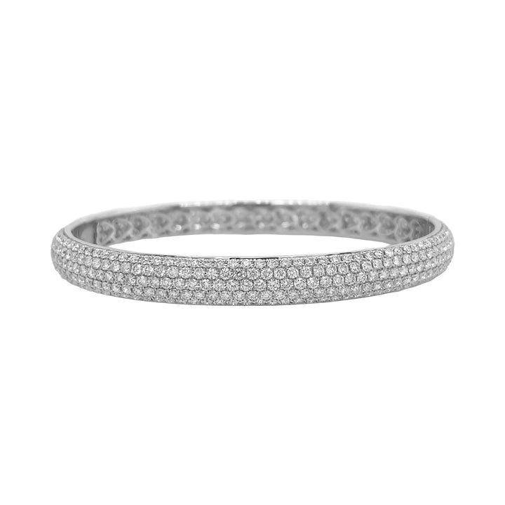 18kt White Gold Diamond Bangle