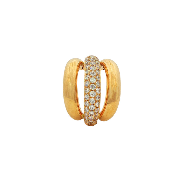 18kt Yellow Gold Diamond Cuff Earring