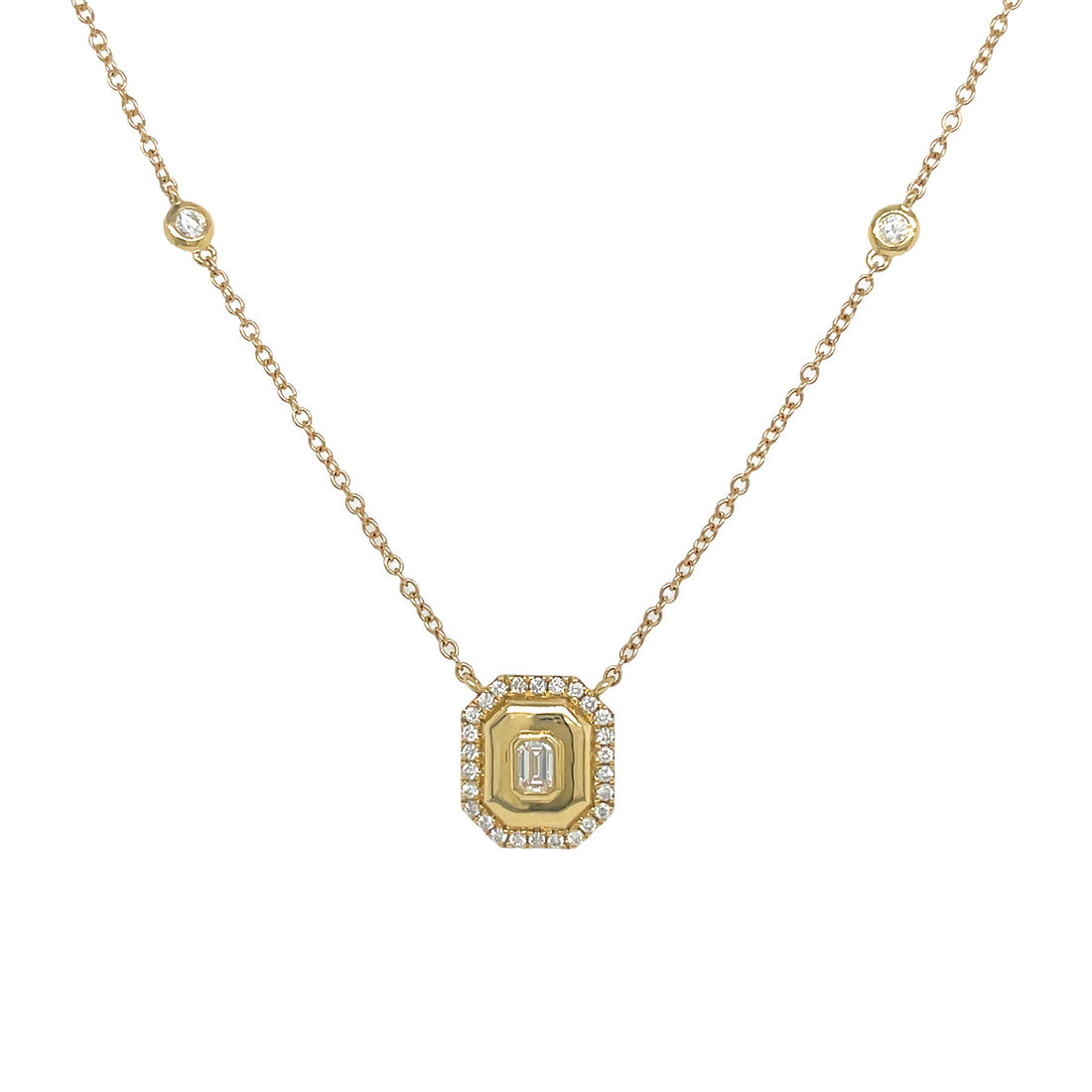 18kt Yellow Gold Diamond Pendant
