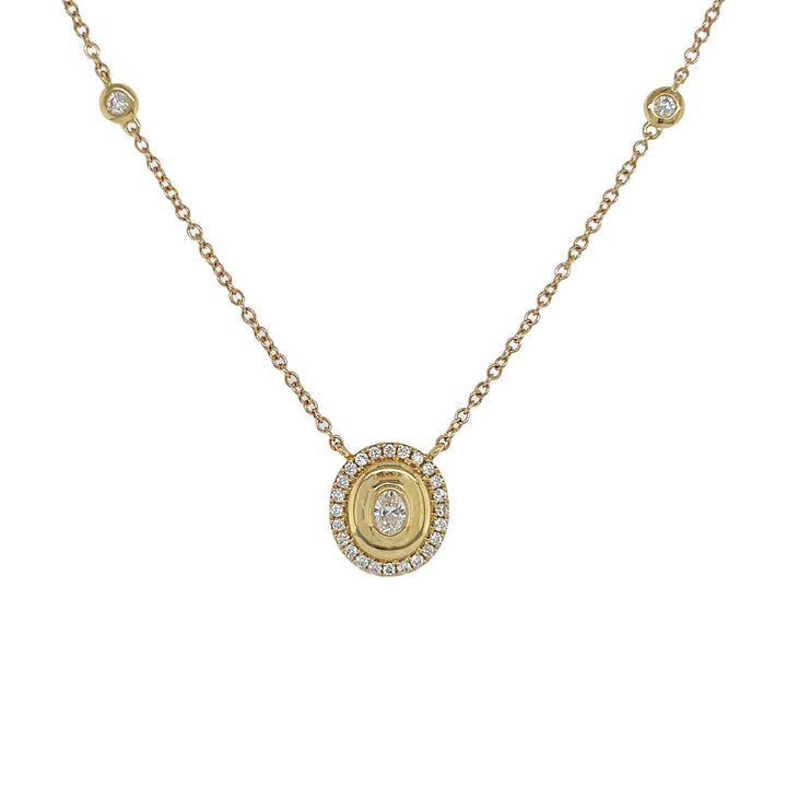 18kt Yellow Gold Diamond Pendant