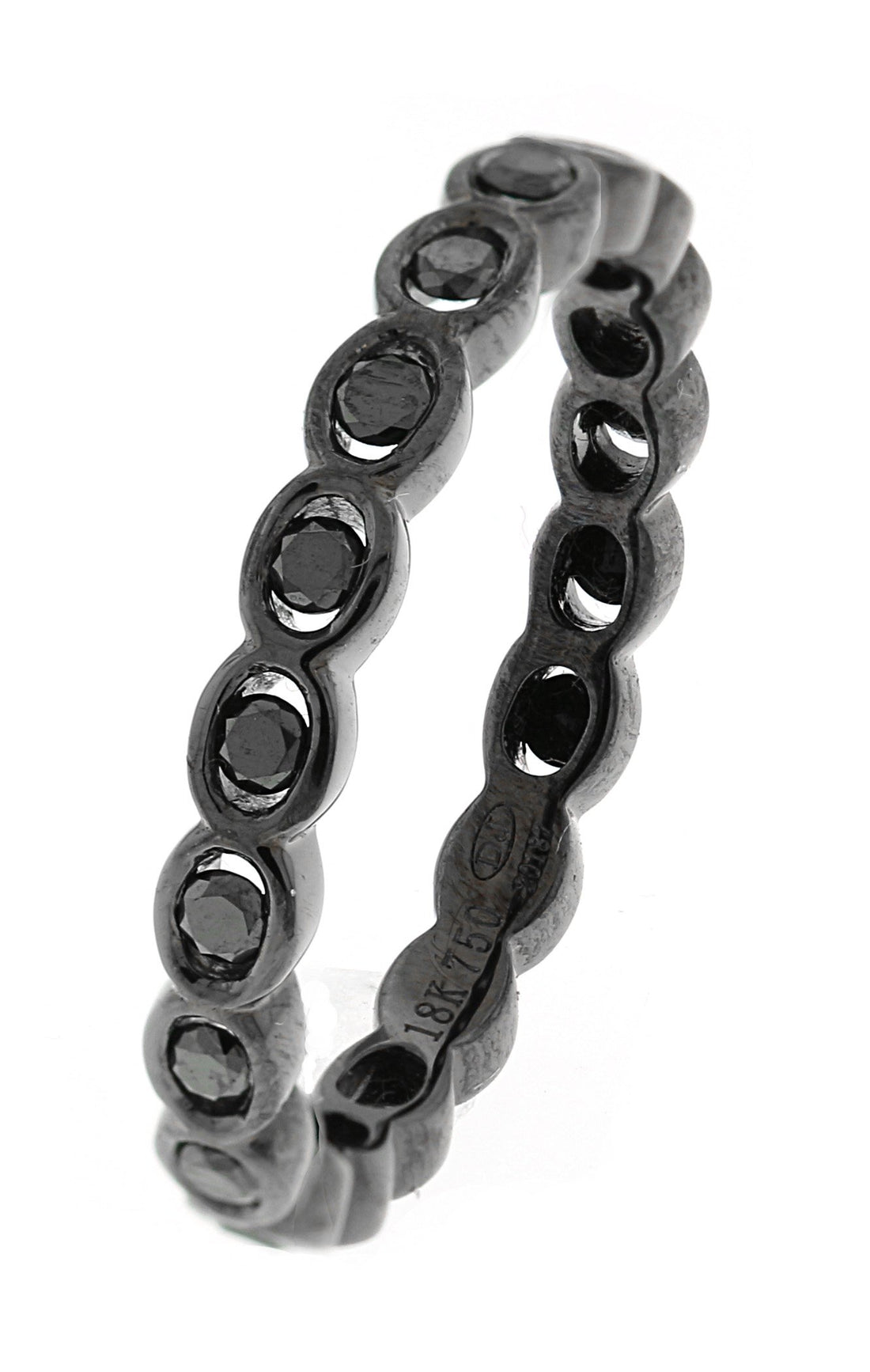 18kt Black Gold And Black Diamond Band