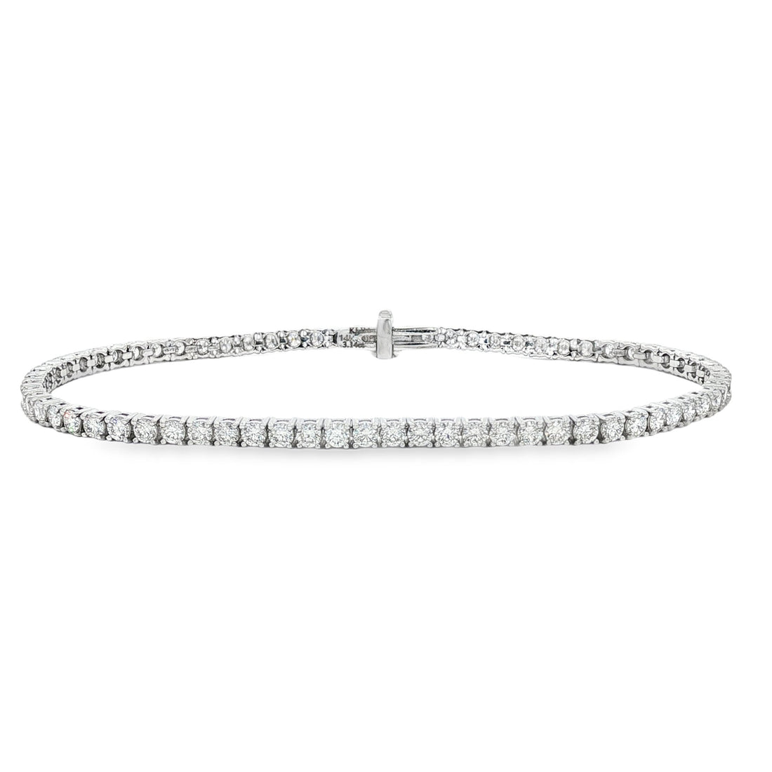 14kt White Gold Lab Diamond Tennis Bracelet
