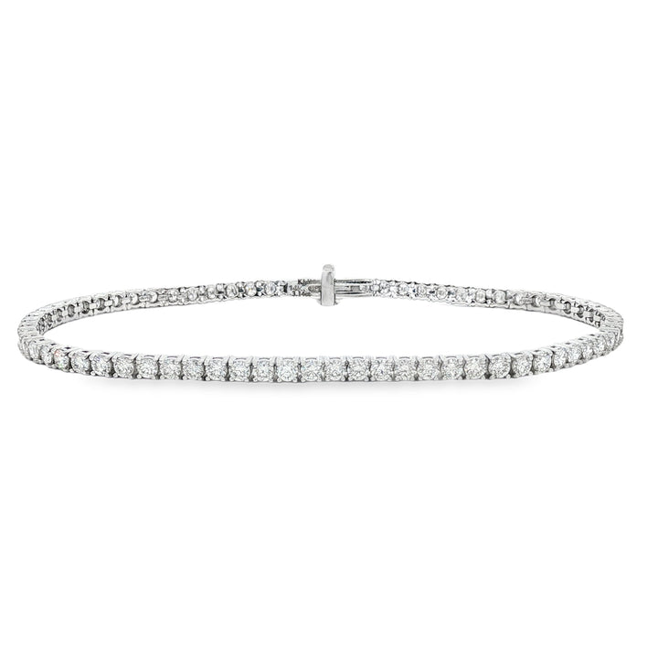 14kt White Gold Lab Diamond Tennis Bracelet