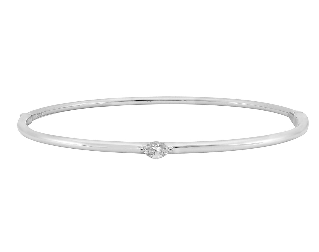 18kt White Gold Diamond Bangle