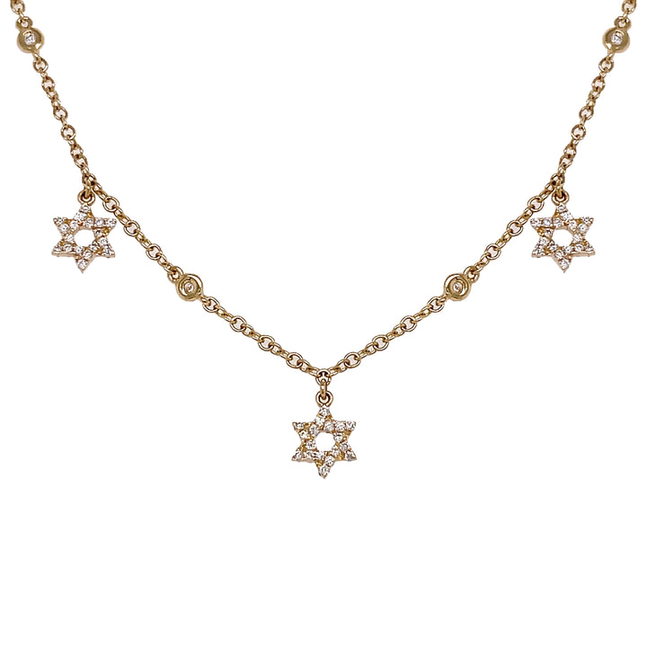18kt Yellow Gold Diamond By The Inch Necklace