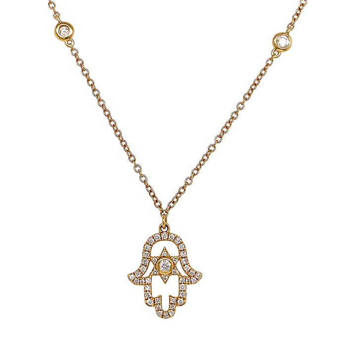 18kt Yellow Gold Diamond Pendant